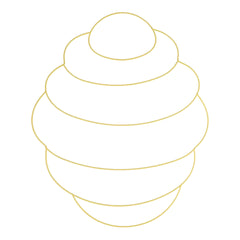 Metal Beehive Wire Wreath Form, 11.875x15.35 in. (4 wreaths)