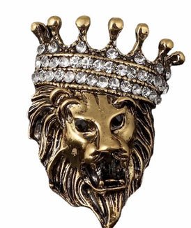 Luxury Edition:  Lenox Lion King Blinged Champagne Flutes (2)