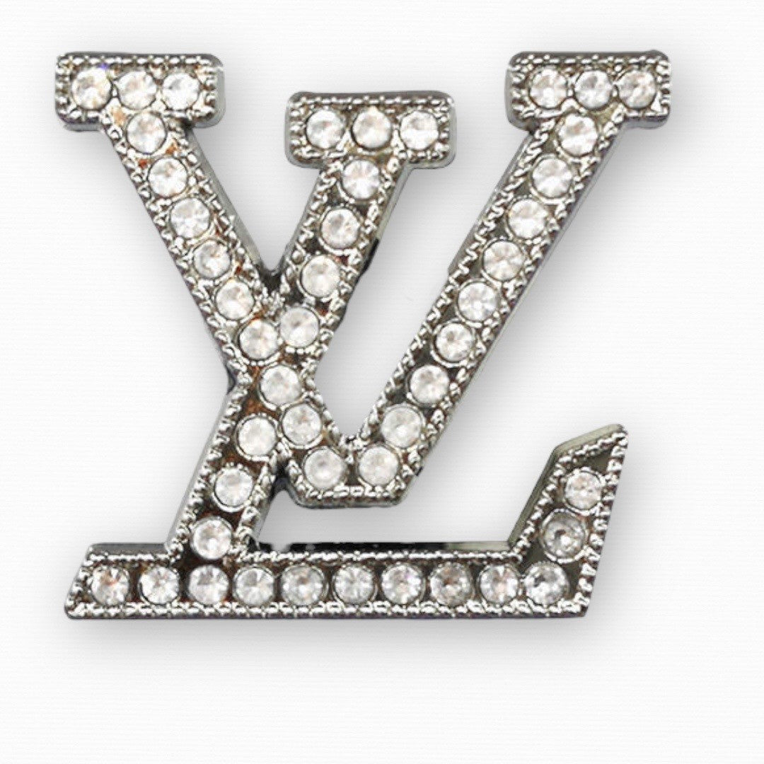 L & V  Blinged Champagne Flutes (2)