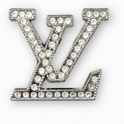 L & V  Blinged Champagne Flutes (2)