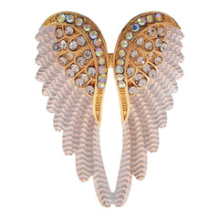 Forever Wings Blinged Stemless Wine Glasses (2)