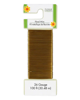 Gold Floral Garden Colored Wire (100 ft)