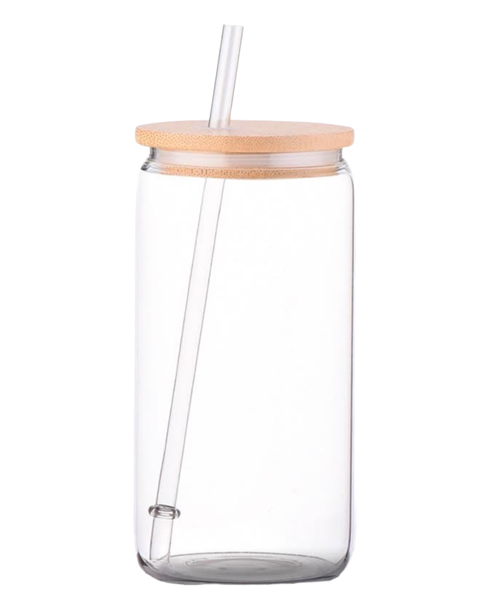 Single Clear Glass (For Vinyl) Tumbler W/Lid (16oz)