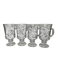 Clear Glass Irish Coffee Mugs 4-Pack (8oz)