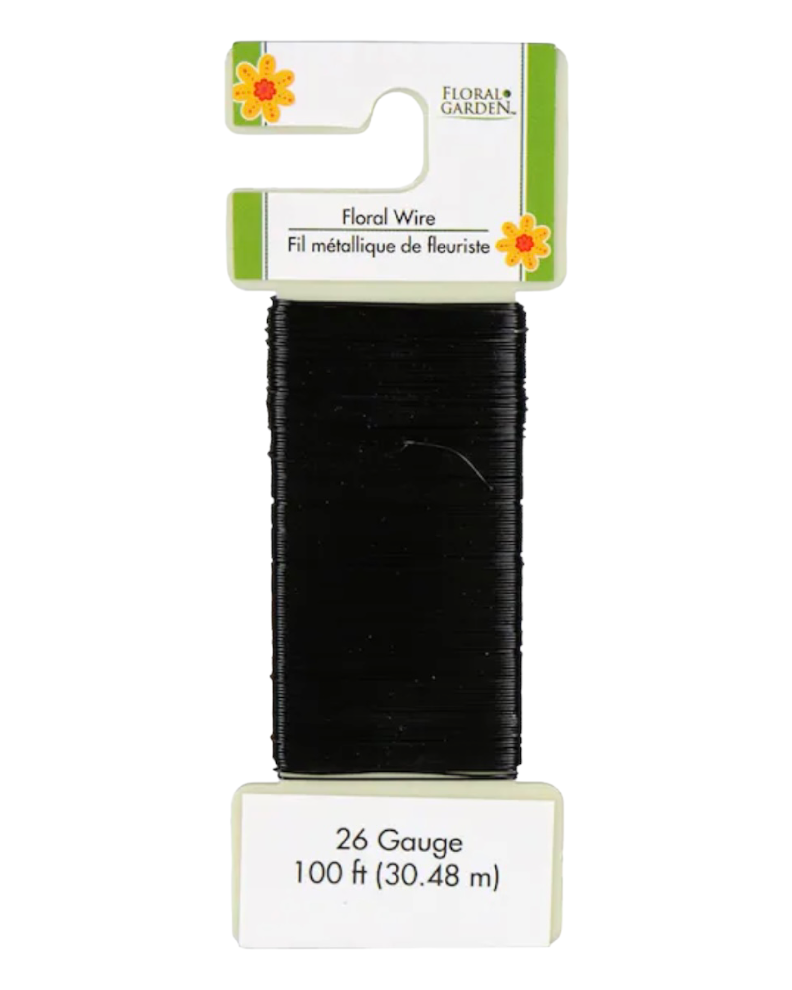 Black Floral Garden Colored Wire (100 ft)
