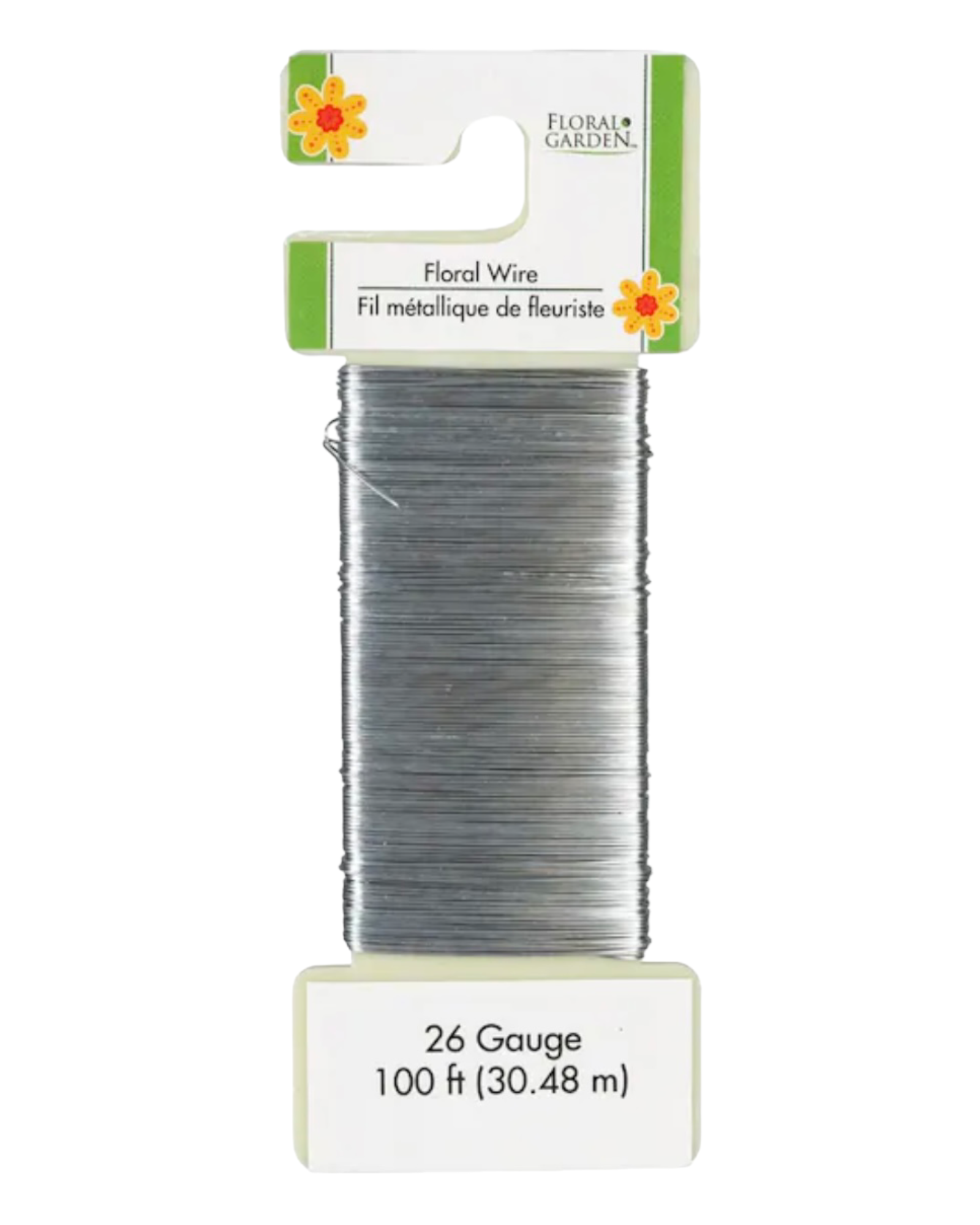 Silver Floral Garden Colored Wire (100 ft)