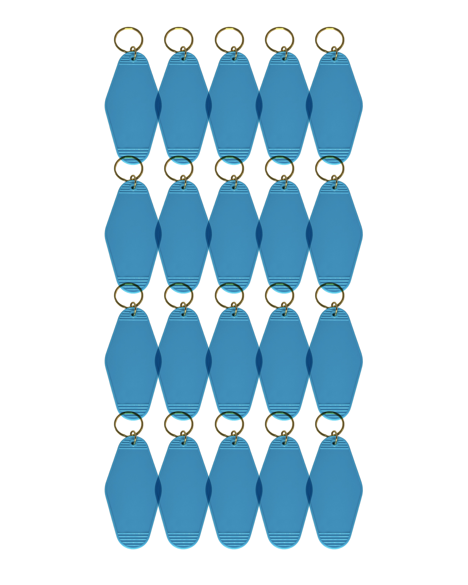 20-Pack Blue Motel Keychain