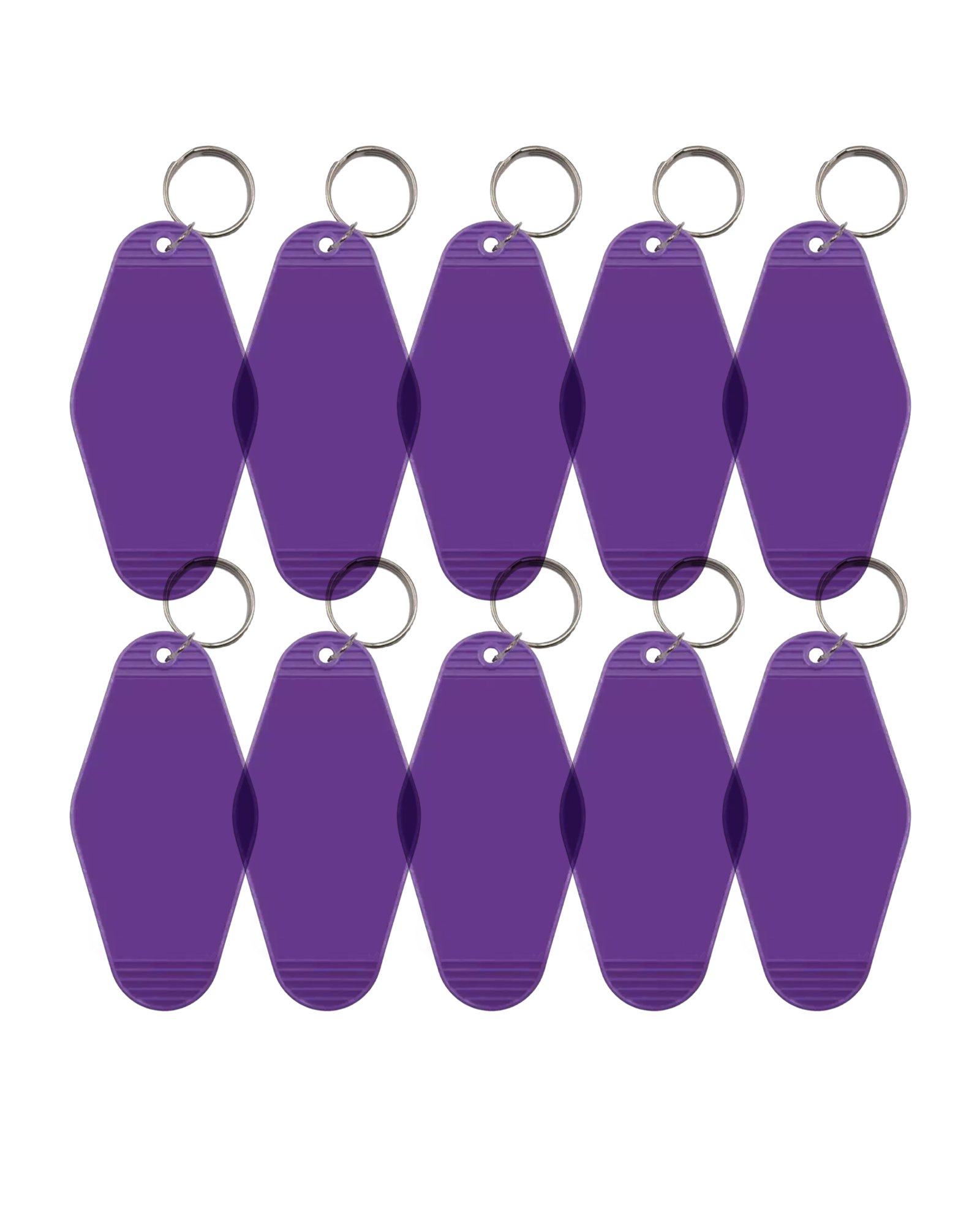10-Pack Purple Motel Keychain