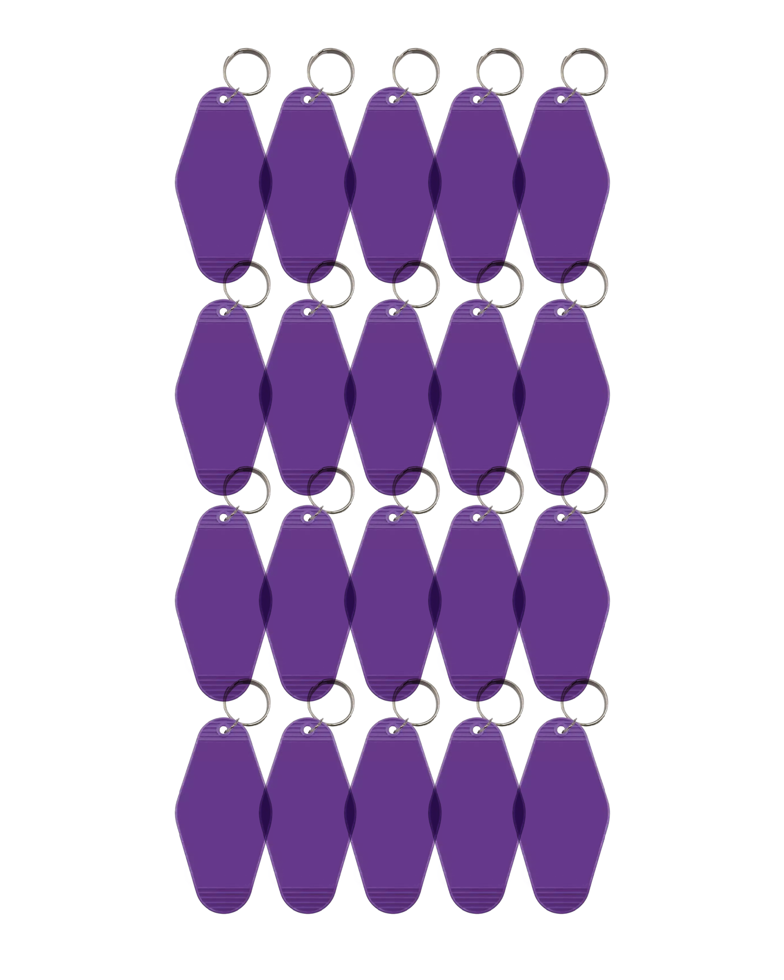 20-Pack Purple Motel Keychain