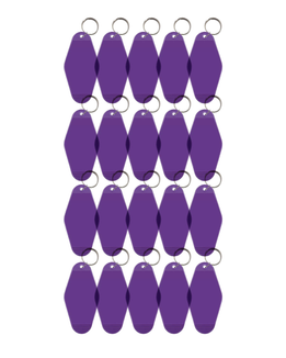 20-Pack Purple Motel Keychain