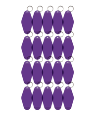 20-Pack Purple Motel Keychain