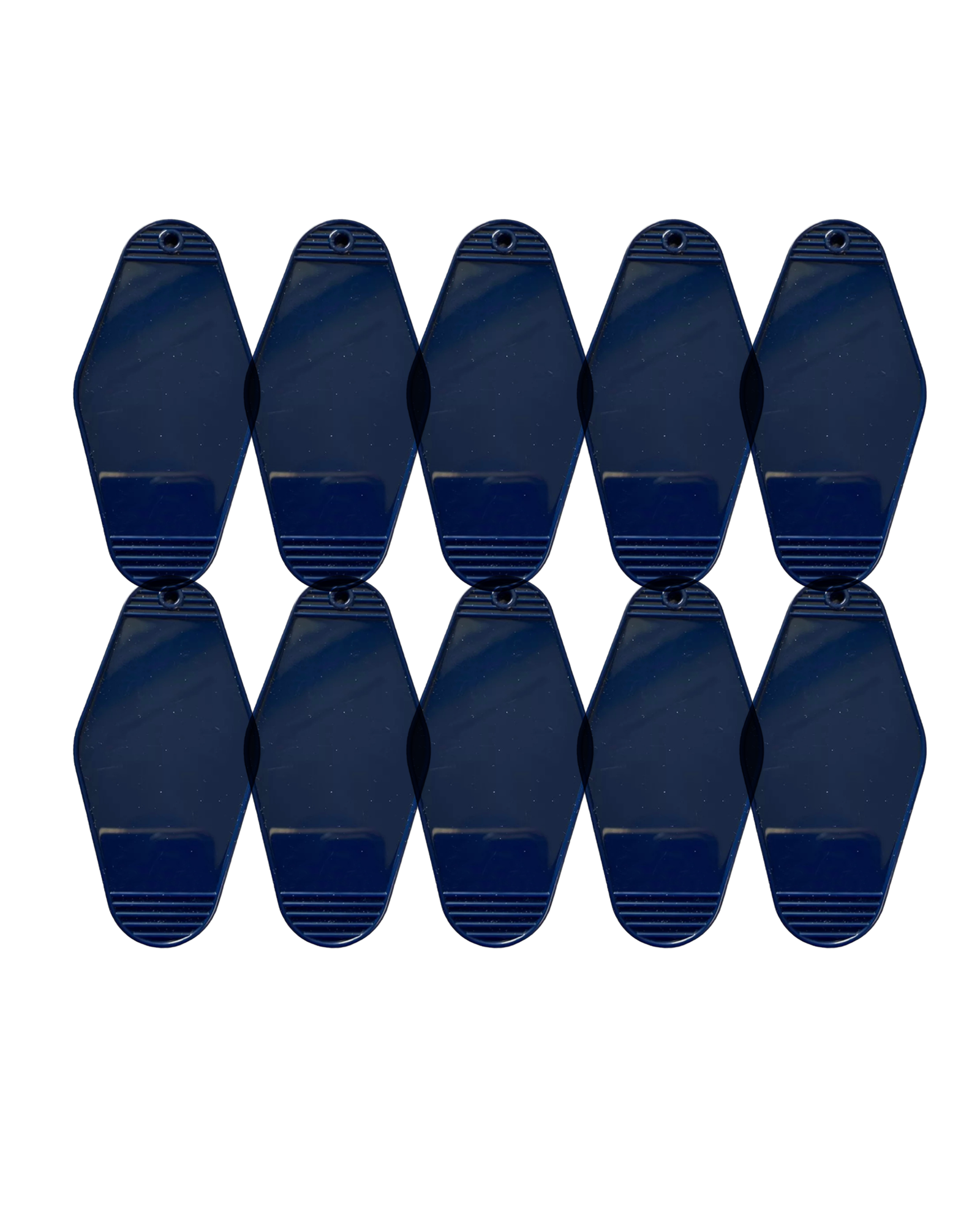 10-Pack Deep Blue Motel Keychain