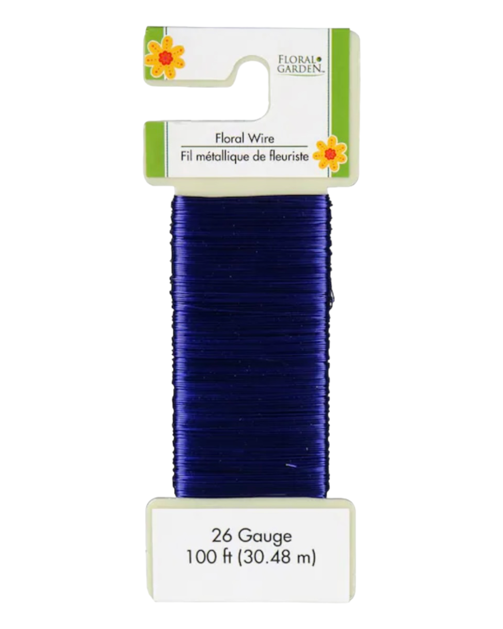 Deep Blue Floral Garden Colored Wire (100 ft)