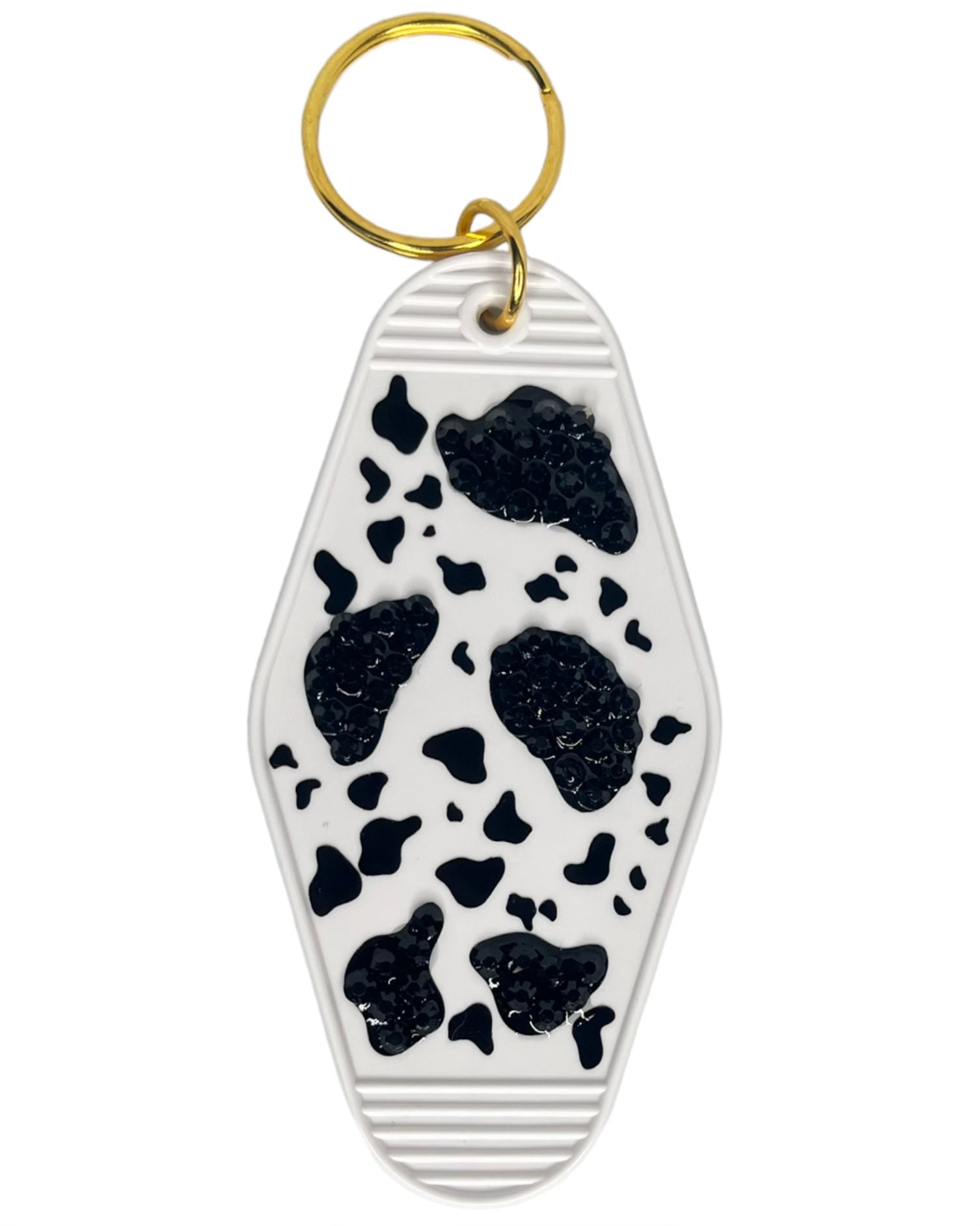 Cow Bling Motel Keychain