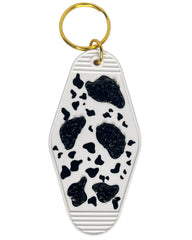 Cow Bling Motel Keychain