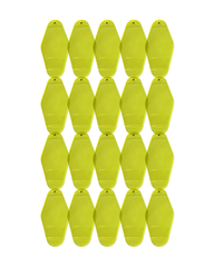 20-Pack Lime Yellow Motel Keychain
