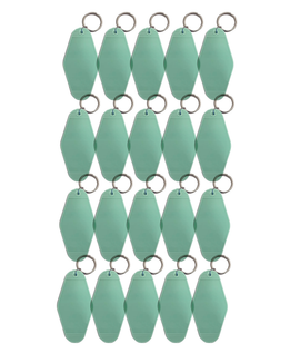 20-Pack Sage Green Motel Keychain