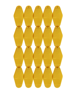 20-Pack Mustard Motel Keychain