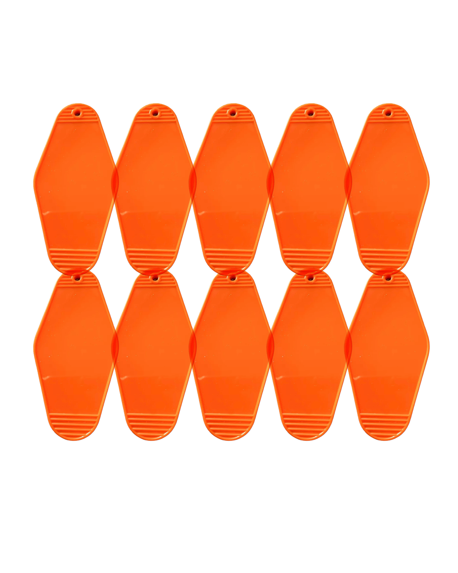 10-Pack Orange Motel Keychain