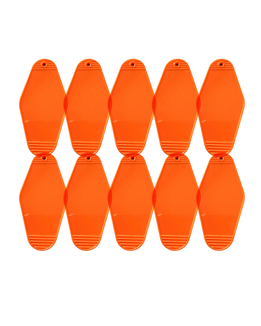 10-Pack Orange Motel Keychain