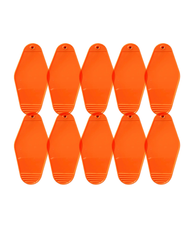 10-Pack Orange Motel Keychain