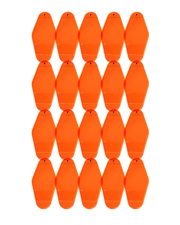20-Pack Orange Motel Keychain