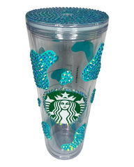 Clear Cow Bling Tumbler (24oz)