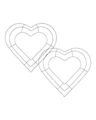 2- Heart Shaped Wreath Forms