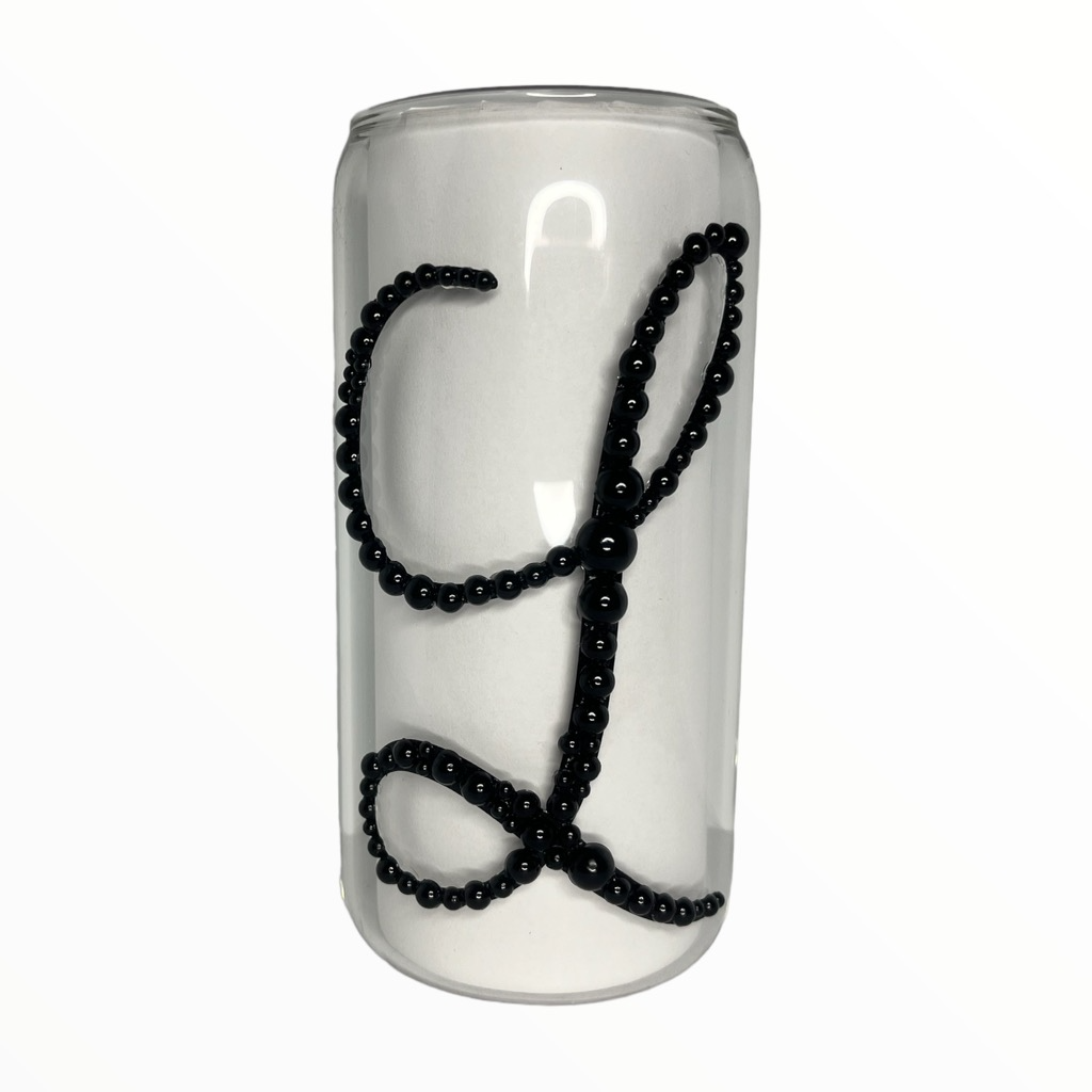 Initial Glass Cup (16oz)