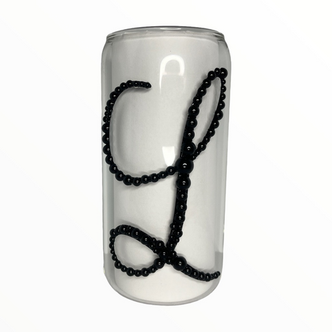 Initial Glass Cup (16oz)