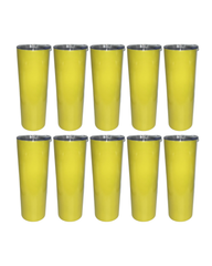10-Pack Yellow Double Wall Skinny Tumbler (20oz)