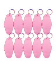 10-Pack Baby Pink Motel Keychain