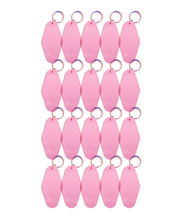 20-Pack Baby Pink Motel Keychain