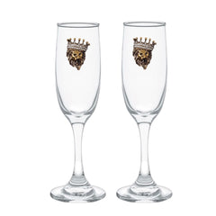 Lion King Blinged Champagne Flutes (2)