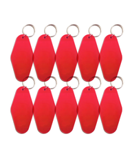 10-Pack Red Motel Keychain