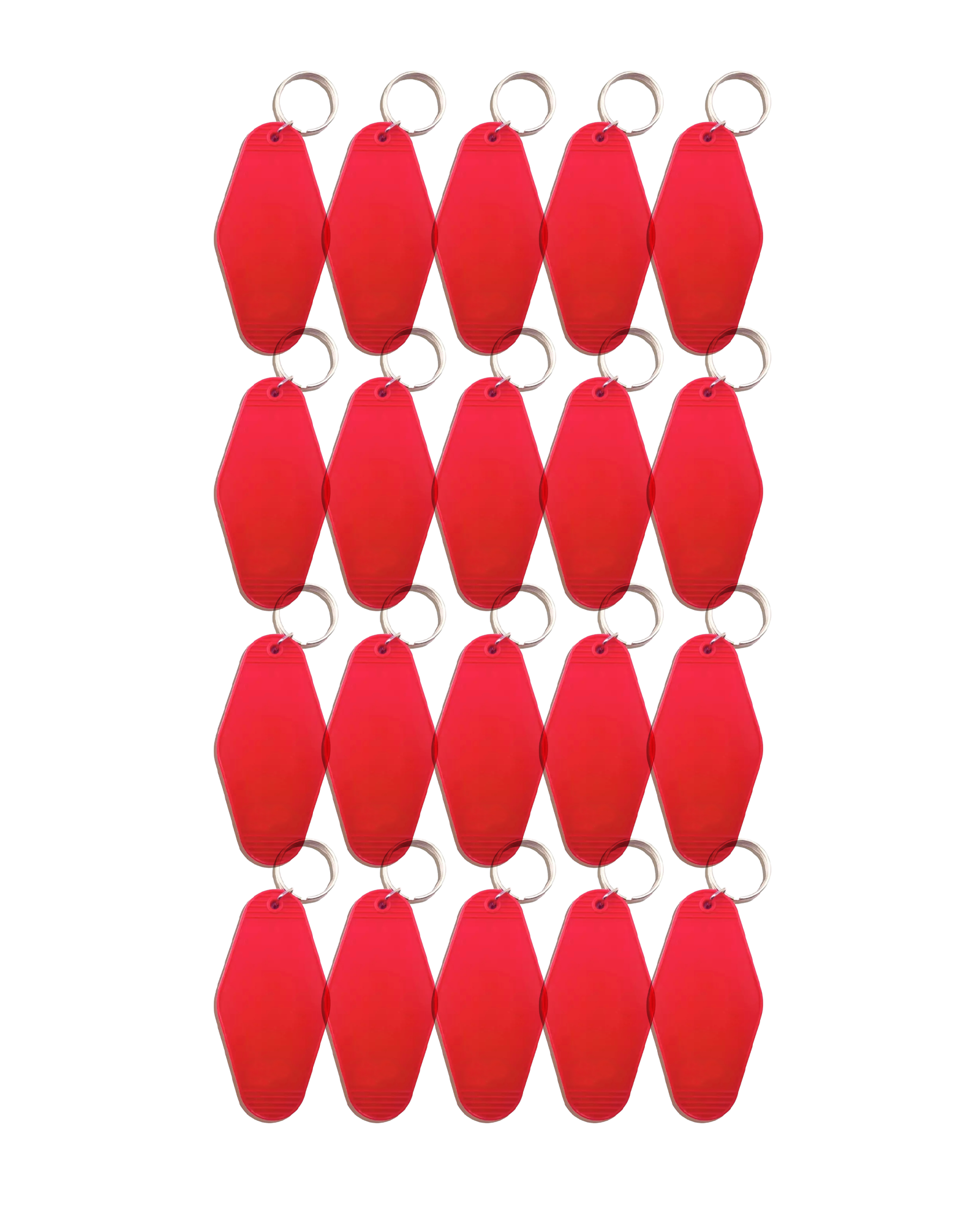 20-Pack Red Motel Keychain